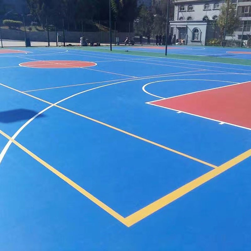 塑胶篮球场翻新建设,塑胶篮球场施工工艺