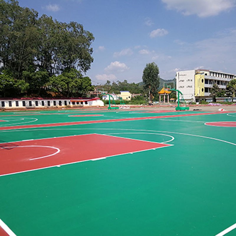 秦皇岛硅pu拉篮球场施工 建一个硅PU篮球场多少钱
