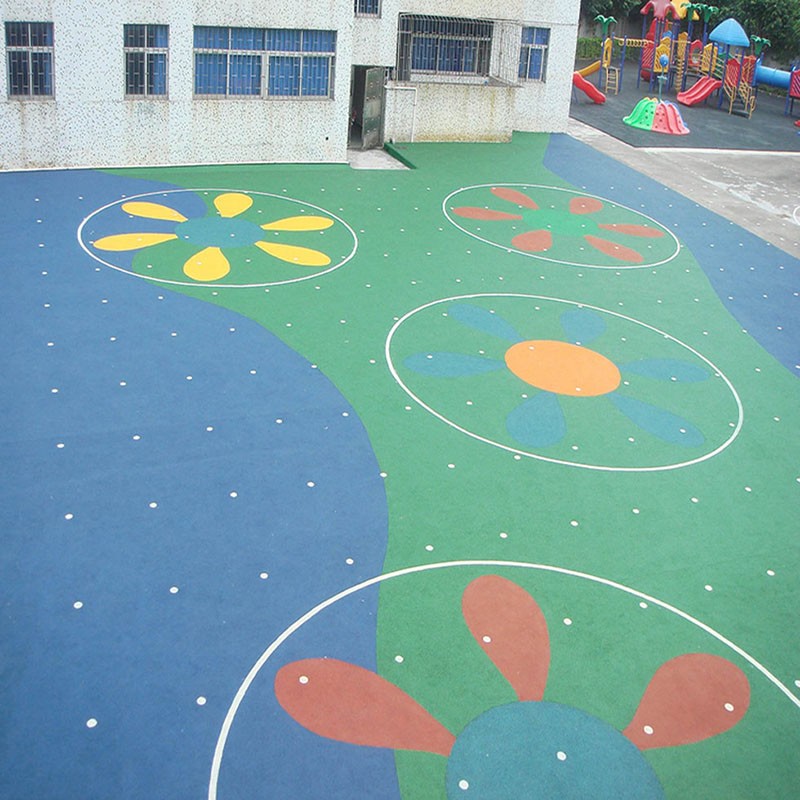 幼儿园塑胶跑道厂家 珠海幼儿园地面施工