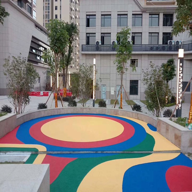 幼儿园塑胶跑道施工 幼儿园地面软化施工方案