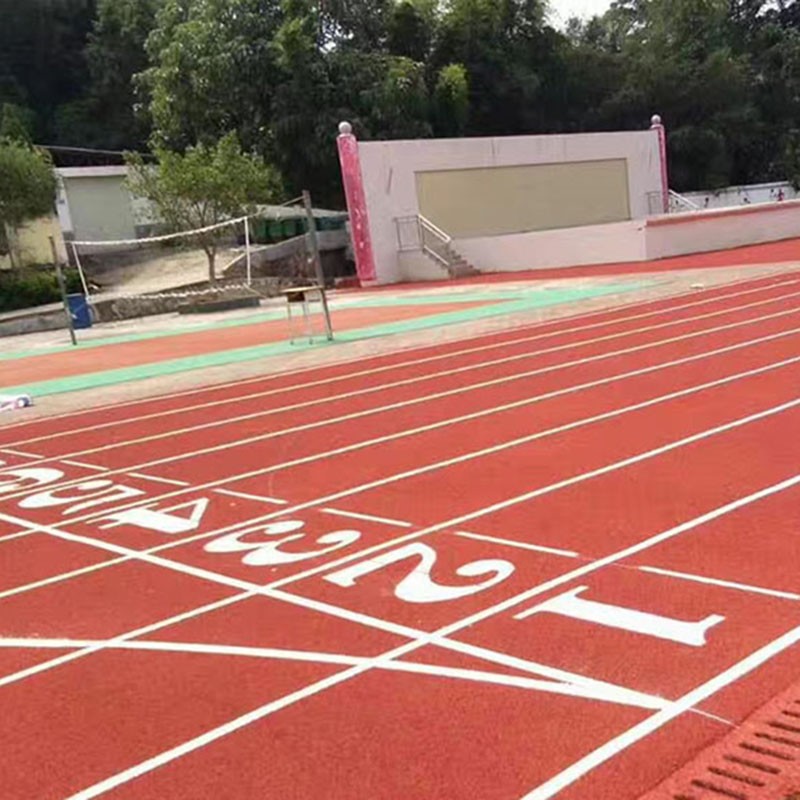 闵行塑胶跑道建设 自结纹混合型塑胶跑道一平多少钱