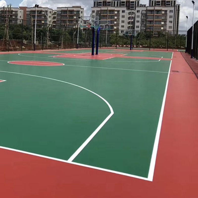 硅PU篮球场施工 一个标准篮球场造价多少