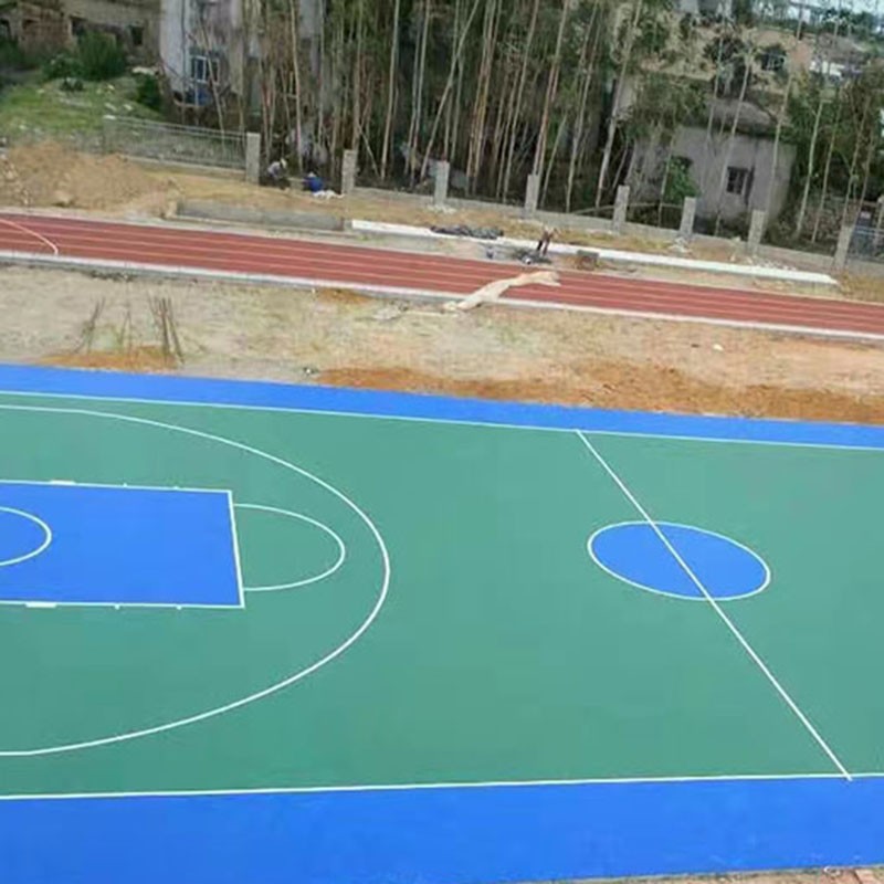 塑胶篮球场建设 硅PU篮球场一平方报价多少