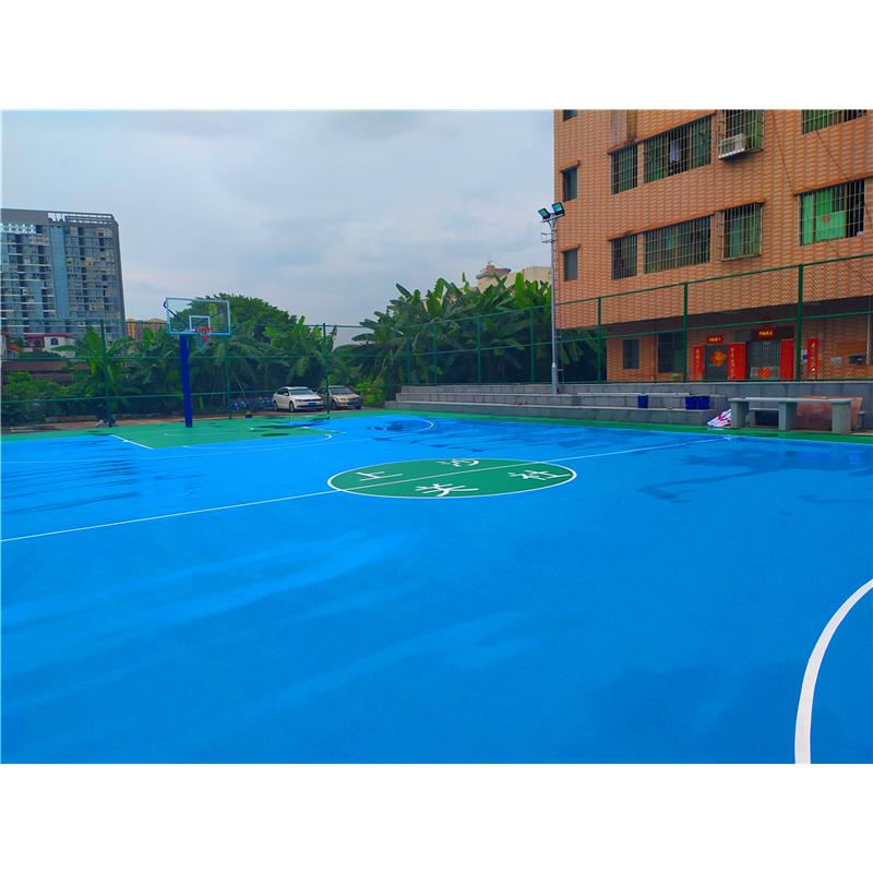 佛山硅PU篮球场建设完成