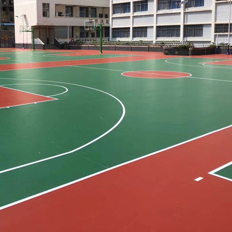 塑胶硅PU篮球场施工建设厂家 环保耐用质优价