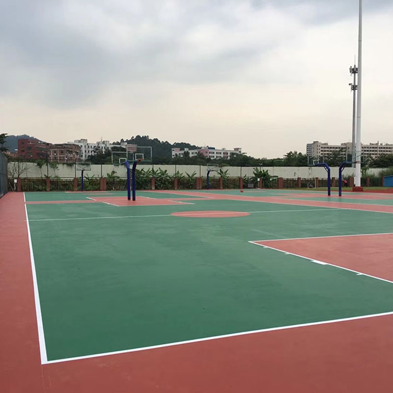 塑胶篮球场建设多少钱一平方 塑胶篮球场建设施工流程